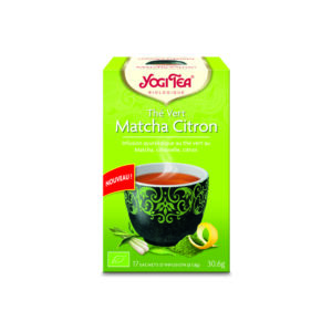 Thé vert matcha citron boite de 17 sachets