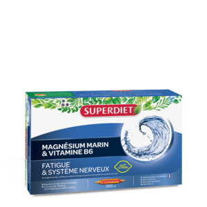 Magnesium marin et vitamine B6 boite de 20 ampoules + 50% gratuites