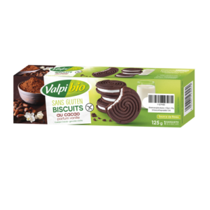 Biscuits au cacao parfum vanille 125gr