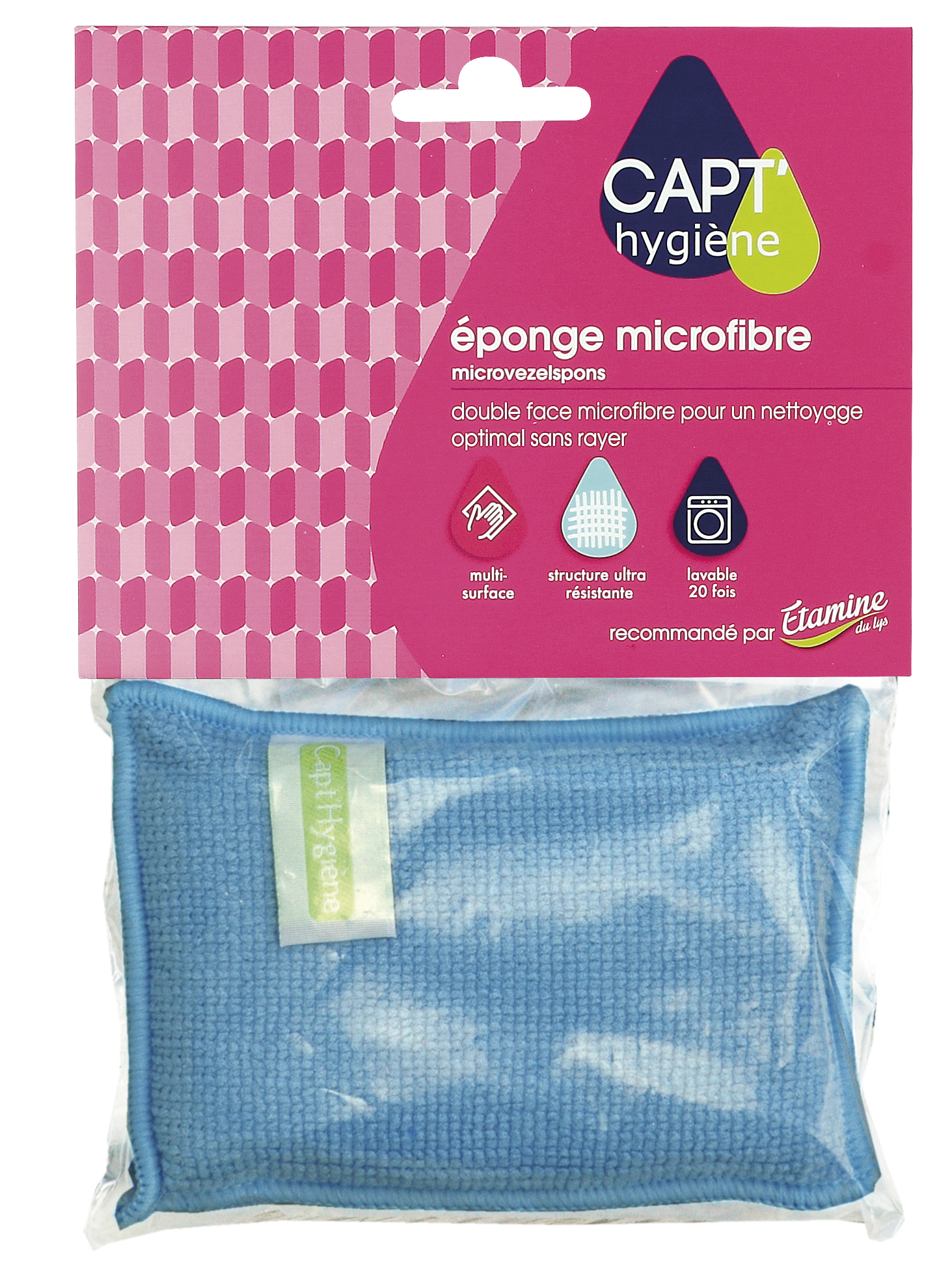 Eponge microfibre Capt'hygiène