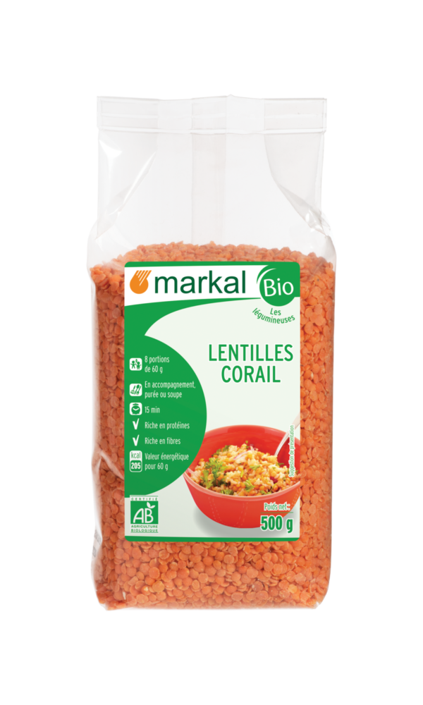 Lentilles rouge "Corail " 500g