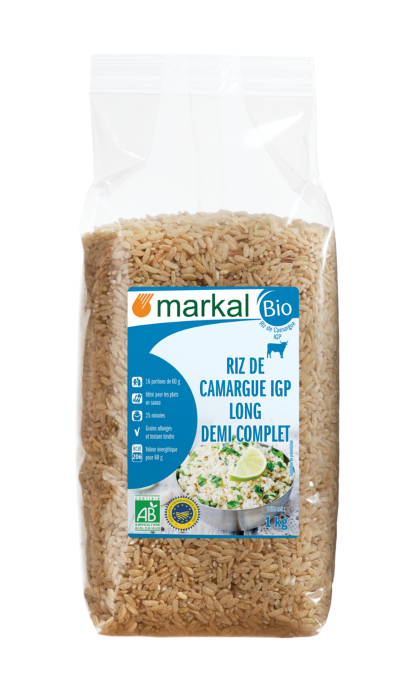 Riz long demi complet de Camargue 1kg