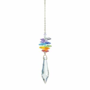 Cascade de Cristal Chakras Pendule