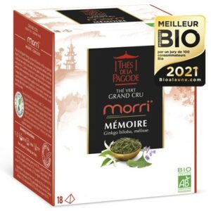 Thé vert Morri au jasmin boite de 18 infusettes