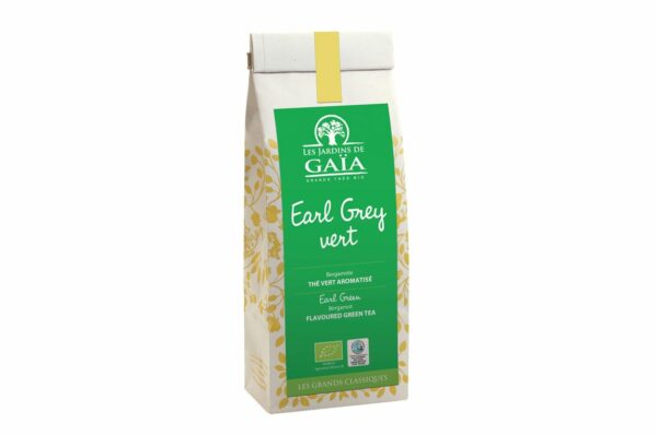 Thé vert Earl grey vert sachet de 100g