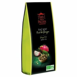 Thé vert bio au fruit du dragon sachet de 100g