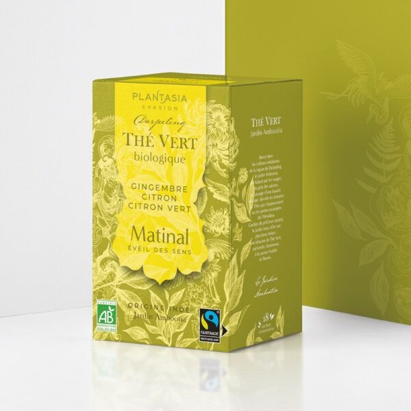 Matinal Thé Vert Bio boite de 18 sachets