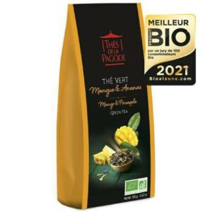 Thé vert mangue-ananas bio sachet de 100g