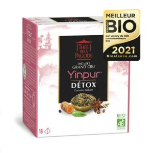Thé vert détox Yinpur boite de 18 sachets