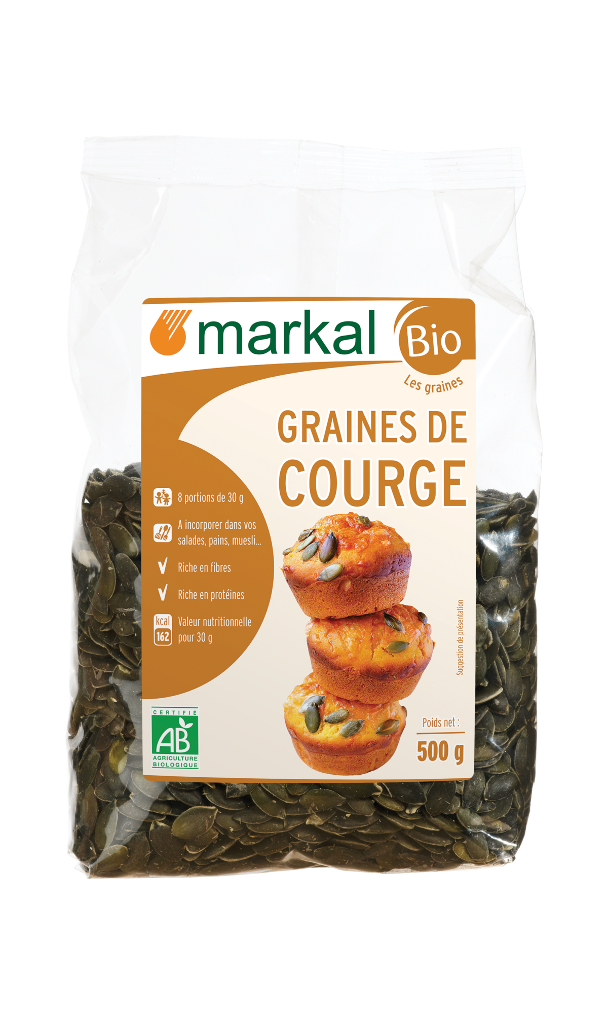 Graines de courge Bio 500G