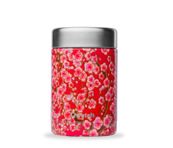 Boite repas isotherme flowers rouge 340ml