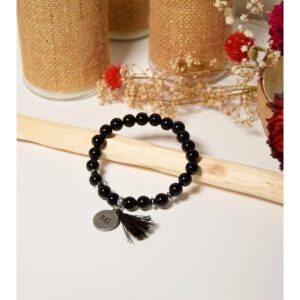 Bracelet Obsidienne noire 8mm