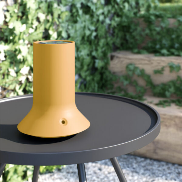 Soleo jaune : Diffuseur Sans fil - Batterie rechargeable et cellule solaire intégrée – Image 5
