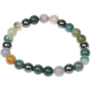Bracelet Agate multicolore et Hématite 8mm