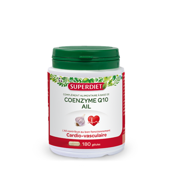 Coenzyme Q10 + Ail boite de 180 gélules