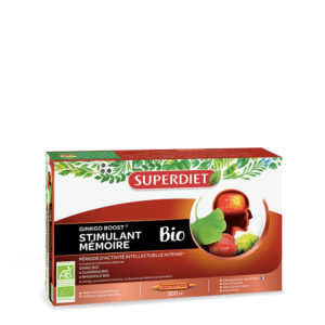 Ginkgo stimulant mémoire bio boite de 20 ampoules