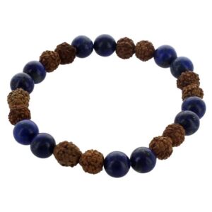 Bracelet Homme Lapis Lazuli Rudraksha
