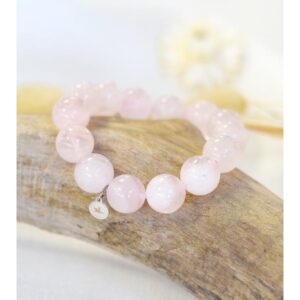 Bracelet Quartz rose 14mm