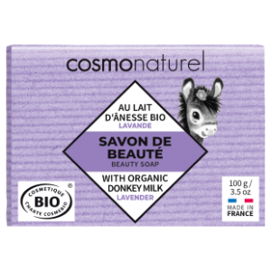 Savon au lait d'ânesse à l' HE de lavande bio 100g