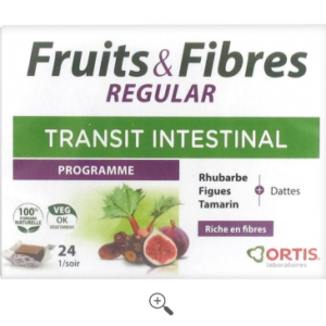 Fruits et fibres regular boite de 24 cubes