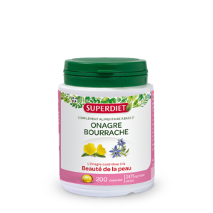 Huile d'onagre et bourrache boite de 200 capsules