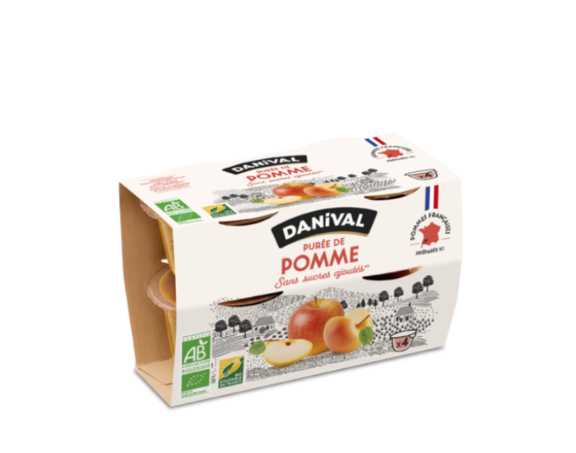 Purée pomme 100% France 4 x 100g