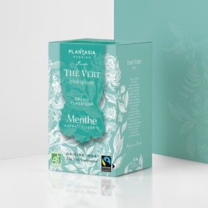 Thé vert menthe intense boite de 18 sachets