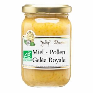 Miel pollen gelée royale bio 225g