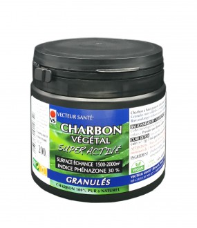 Charbon vegetal poudre super activé