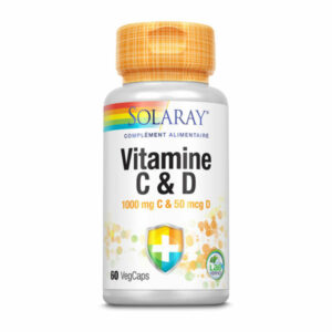 Vitamine C & D boite de 60 capsules végétales