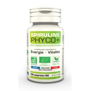 Spiruline bio Phyco+ boite de 180 comprimés