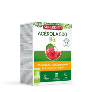 Acerola 500 Bio boite de 24 comprimés + 1 tube de 12 cpr offert