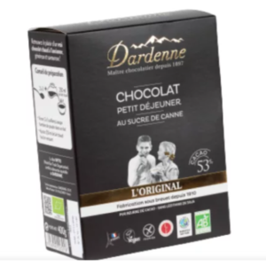 Chocolat petit déjeuner poudre au sucre de canne 400g