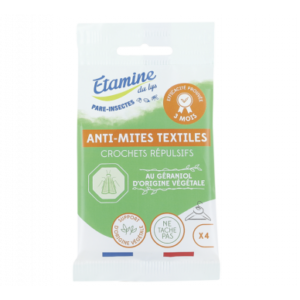 Crochets anti-mites textilles x 4