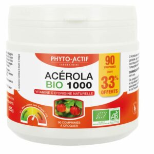 Acérola 1000 boite de 90 cpr donc 33% offert