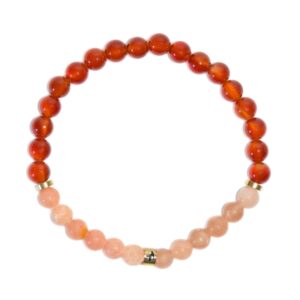 Bracelet chakra sacré perles rondes 6mm