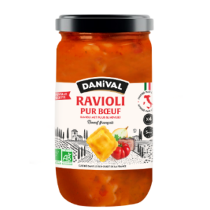 Raviolis pur boeuf sauce bolognaise bio 670g