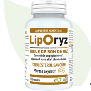 Liporyz Huile de son de riz boite de 180 capsules