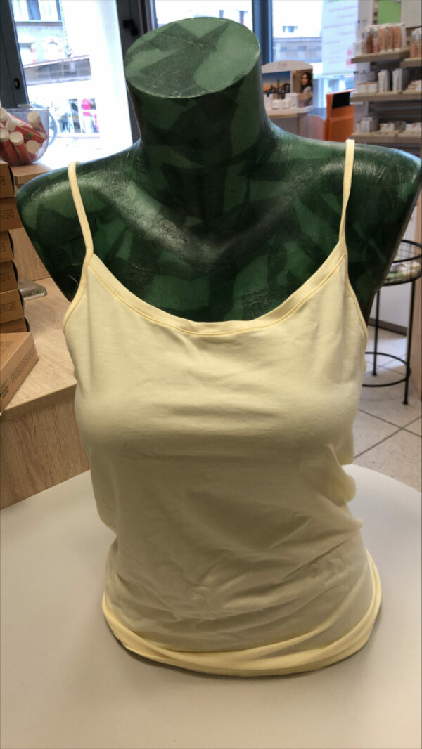 Spaghetti top jaune pale 46/48