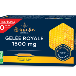 Gelée Royale 1500mg boite de 20 ampoules