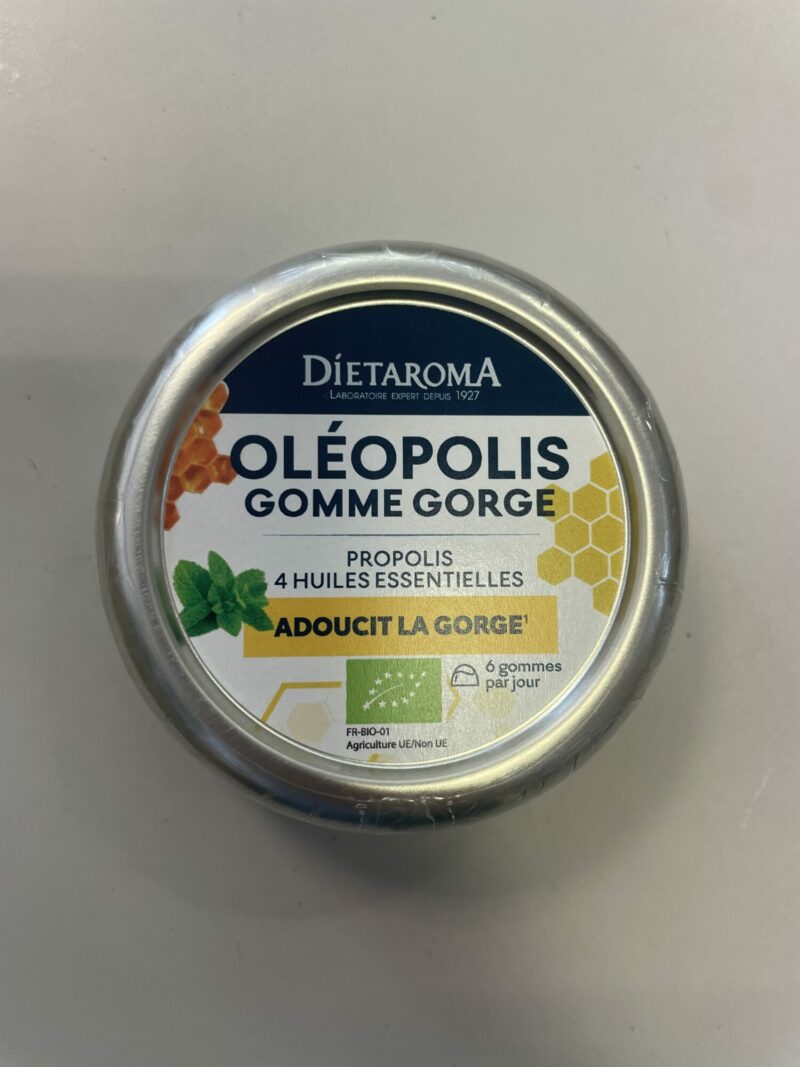 Gomme gorge Oléopolis boite de 40g