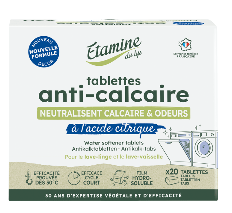 Tablettes anti-calcaire boite de 20